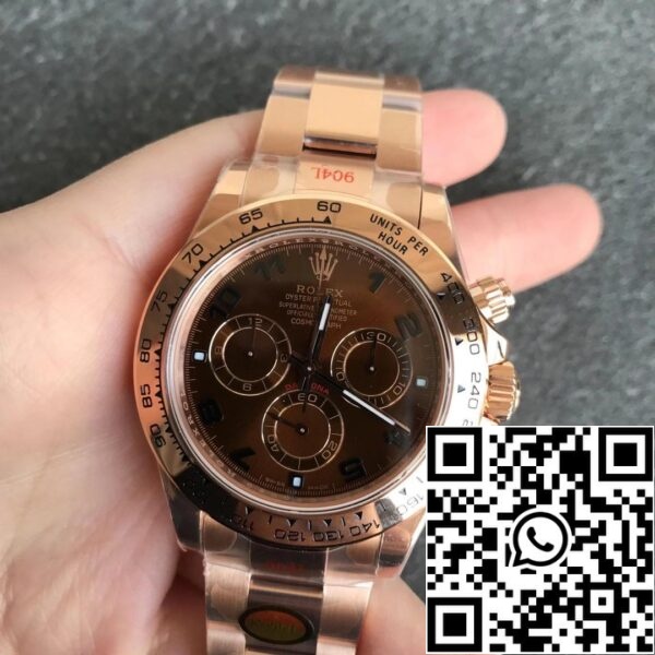 1 1 Rolex Daytona m116505-0011 1:1 Best Edition Noob Factory Brown Dial