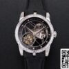 1 Roger Dubuis Excalibur RDDBEX0393 1:1 Beste Editie JB Fabriek Tourbillon V3 Diamant Zwitserse RD505SQ