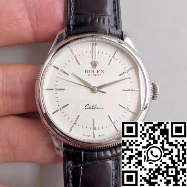 1 102 Rolex Cellini 50509 MKS Factory 1:1 Mejor Edición Suizo ETA3132 Esfera Blanca