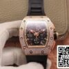 1 102 2115966d aab9 460e 9de7 89ff2687ead1 Richard Mille RM011 RG/5423 1:1 Beste Editie KV Fabrieksroze Goud Diamant Zwitsers uurwerk