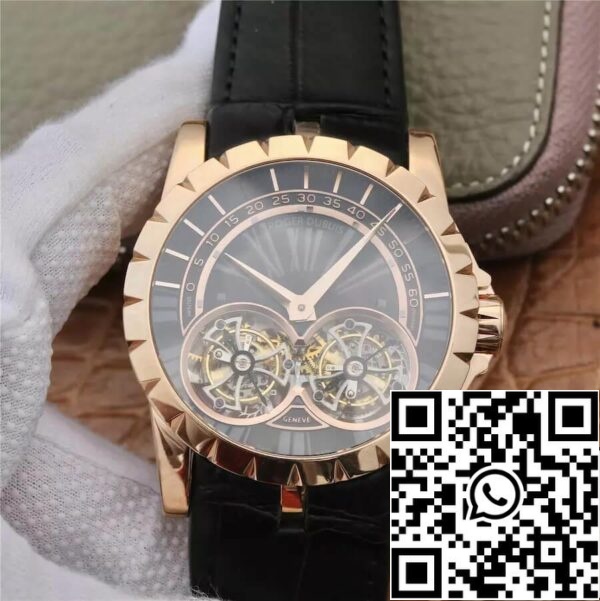 1 102 884ecdea e3f1 4394 91c9 8a9f07dffa55 Roger Dubuis Excalibur RDDBEX0280 1:1 Best Edition JB Factory Tourbillon черный циферблат