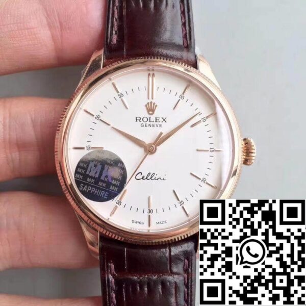 1 104 Rolex Cellini 50505 MKS Factory 1:1 Best Edition Swiss ETA3132 Vit urtavla