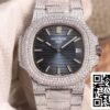 1 109 Patek Philippe Nautilus 5719-10G Silver Diamond 1:1 Best Edition R8 Factory Gradient Grey Dial Swiss Cal.324 S‌ C