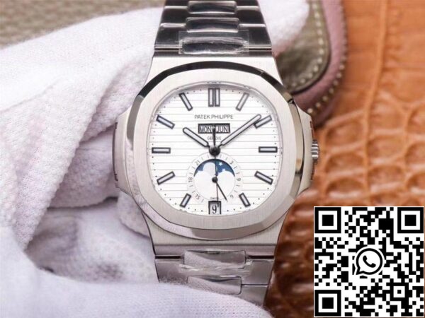 1 116 Patek Philippe Nautilus 5726/1A-010 1:1 Best Edition PF Factory Quadrante bianco svizzero ETA324