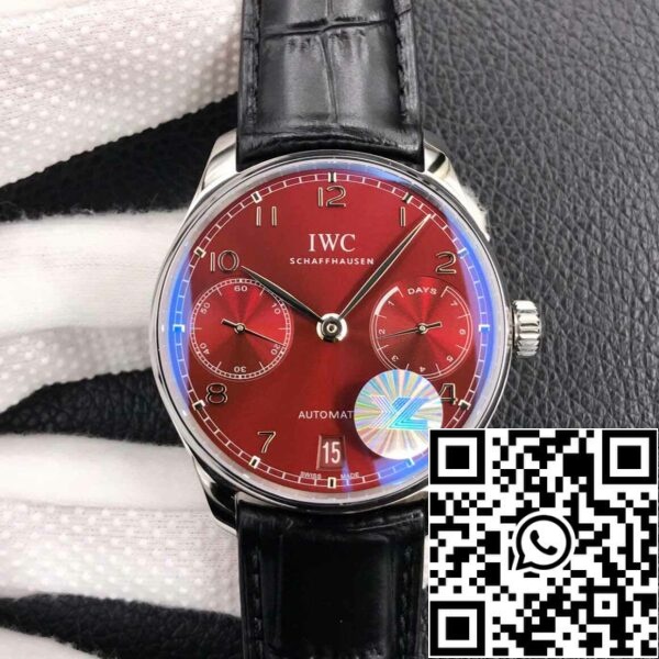 1 117 83AF2F74 EC89 4D59 87EF 0C8804118431 IWC 포르투기저 IW500714 1:1 베스트 에디션 YL 팩토리 버건디 레드 다이얼