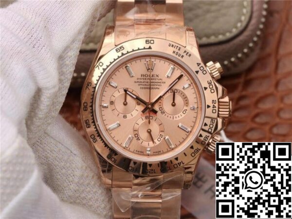 1 121 Rolex Daytona Cosmograph 116508 JH Factory 1:1 Paras painos Sveitsin ETA4130 Rose Gold Dial 1 121 Rolex Daytona Cosmograph 116508 JH Factory 1:1 Paras painos Sveitsin ETA4130 Rose Gold Dial