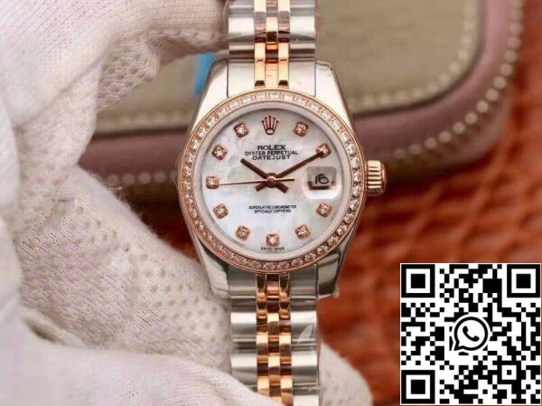 1 130 5f2c8bb9 9dda 46d6 8e3f 418b91cfa2b1 Rolex Lady Datejust 28MM 1:1 Best Edition svájci eredeti importált NH05 mozgatás fehér zománc számlapja