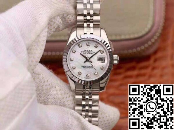 1 132 ef0fe97f f308 40ee a397 80ed4bf53fa8 Rolex Lady Datejust 28MM 1:1 Beste Editie Zwitserse NH05 Beweging Witte Wijzerplaat