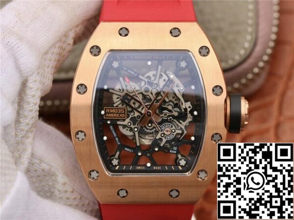 1 133 ba6893ee c3aa 41ce b96c 581668c06c51 Richard Mille RM035 Americas KV Factory 1:1 Best Edition rózsaarany Richard Mille RM035 Americas KV Factory 1:1 Best Edition Rose Gold