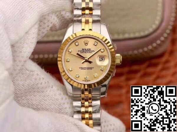 1 134 2d4166a1 0ca1 47ea 96d7 6493e156b217 Rolex Lady Datejust 28MM 1:1 Best Edition Swiss Original Imported NH05 Movement 18K Gold Dial