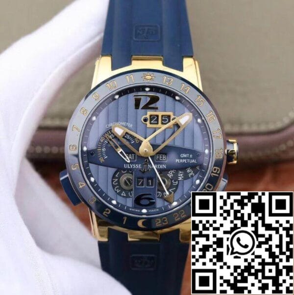 1 134 e59b1723 b704 4cb2 8c9d d7c4e19a0735 Ulysse Nardin El Toro 322-00-3/BQ Всички работни GMT календар механични часовници 1: 1 Най-доброто издание швейцарски UN-32