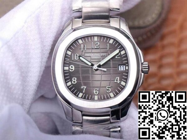 1 145 Patek Philippe Aquanaut 5167/1A-001 1:1 Най-добро издание ZF Factory Gray Dial Swiss ETA324