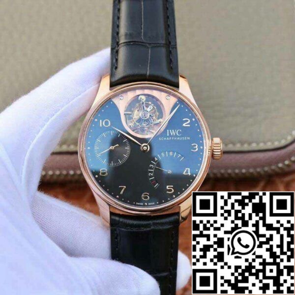 1 148 1cb3441d c2f1 4269 89c1 6c4242fd75f1 IWC Portuguese IW504210 Tourbillon 18K Rosegold 1:1 Best Edition Schweizisk automatisk kompliceret tourbillon-værk