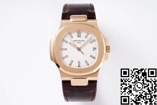 1 168 Patek Philippe Nautilus 5711R-001 1:1 Най-добро издание PPF Factory V4 White Dial Swiss ETA324