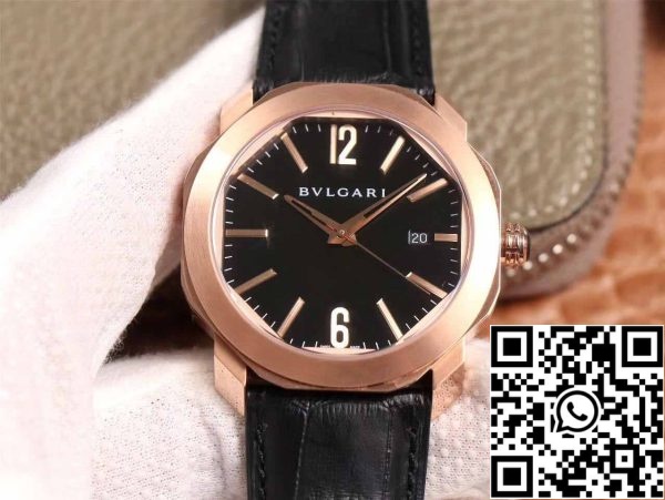 1 16 2ec49317 3a7b 4eef 8b0e 7af9011686ed Bvlgari Octo 101963 BGOP41BGLD 1:1 Best Edition BV Factory Quadrante Nero