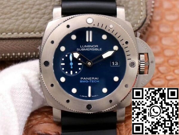 1 18 5c7d67c8 8b89 4b01 b308 cc8eac270db0 Panerai Submersible PAM00692 1:1 Best Edition VS Factory Blue Dial Swiss ETA9010