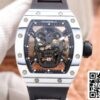 1 190 Richard Mille RM052-01 1:1 Mejor edición JB Factory Tourbillon suizo de cerámica blanca