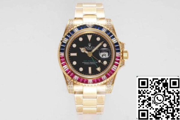 1 194 c8cf1415 116f 48f7 92ae 2c31cba4ad0f Rolex GMT Master II 116758 SAru-78208 1:1 Best Edition ROF Factory Μαύρο καντράν ελβετικό ETA2836