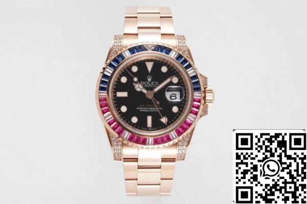 1 197 7a39152c dde7 4c94 bd6e 404955ae9ec2 Rolex GMT Master II 116759 SAru 1:1 Best Edition ROF Gyári rózsaarany svájci ETA2836 ETA2836