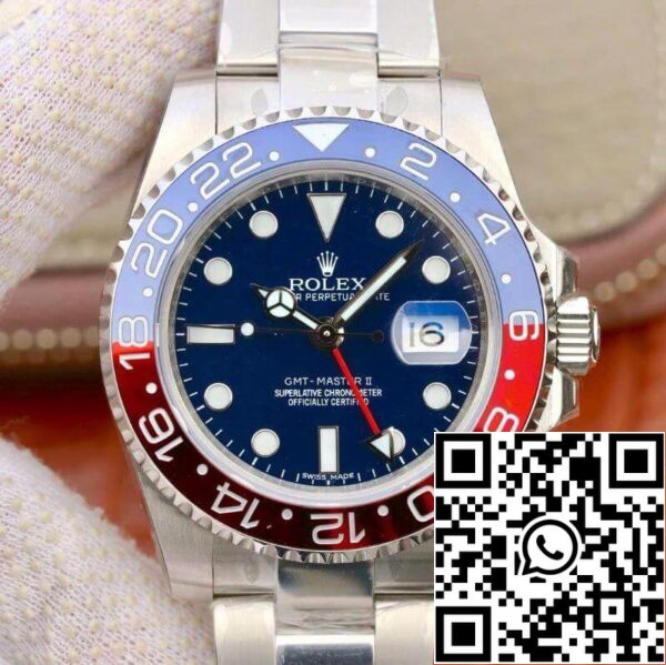 1 198 Rolex GMT Master II 126710BLRO EW Factory Mechanical Watches 1:1 Best Edition Swiss ETA 2836