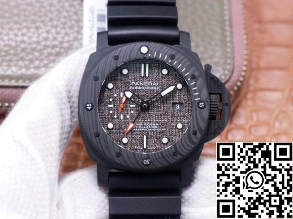 1 199 da4aad95 16df 4ace 9dfe 332ce2583a69 Panerai Submersible PAM01039 1:1 Best Edition VS Factory Black Carbon Swiss P9010