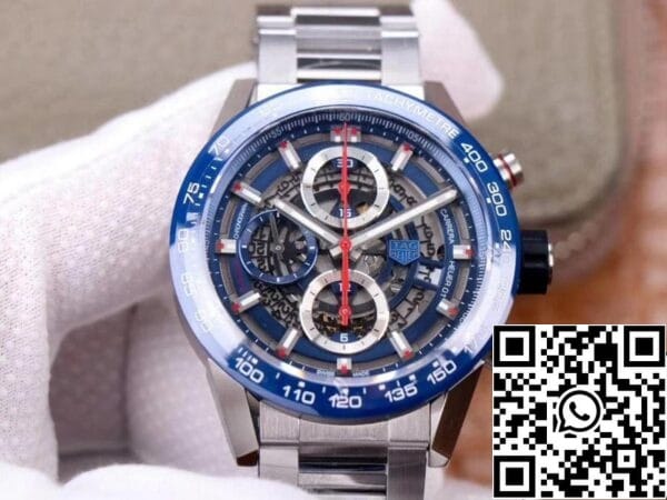 1 19 e3dccde3 ee4f 453d b2d2 198992f28e52 Tag Heuer Carrera Calibre Heuer 01 CAR201T.BA0766 Chronograph 1:1 Best Edition XF Factory Sininen kellotaulu Sveitsin Calibre 01