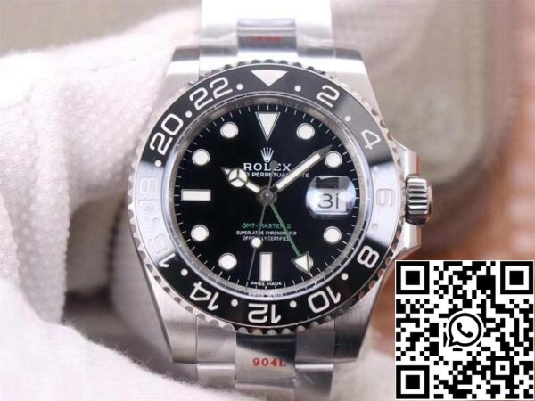 1 1 34e74643 6b8d 44e8 87a9 627219279686 Rolex GMT Master II 116710LN-78200 1:1 Best Edition Noob Factory V11 Black Dial Swiss ETA3186