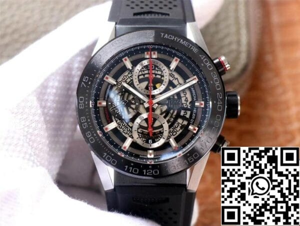 1 21 ff2ac61d 37bd 46af a94b b87b78f6792a TAG Heuer Carrera CAR201V.FT6046 1:1 Best Edition XF Factory Black Dial Swiss HEUER 01