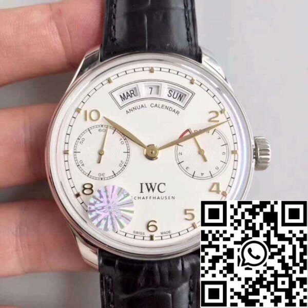 1 236 314e1625 6a39 4ddb 91bf e0f1b11dbdb6 IWC Portugieser Calendário Anual IW503501 YL Factory 1:1 Best Edition Swiss ETA52850 White Dial