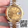 1 237 Rolex Datejust II M126333-0012 EW Factory 1:1 Best Edition Swiss ETA3255 Stainless Steel 410L and 18K Yellow Gold Bracelet