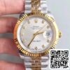 1 238 Rolex Datejust 41 126333 Silbernes Zifferblatt 1:1 Best Edition Swiss ETA3255 Edelstahl 410L und 18K Gelbgold Armband