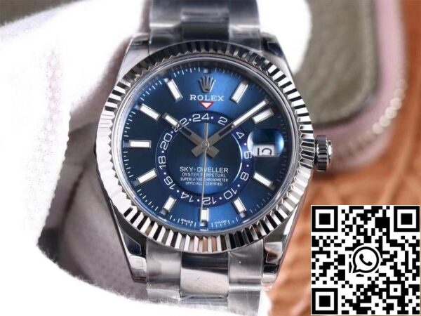 1 23 af6b5550 11c3 48b2 b04e e65f7ddfd942 Rolex Sky Dweller M326934-0003 Best 1:1 Edition Noob Factory Blue Dial