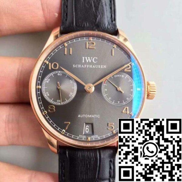 1 243 IWC 포르투기저 IW500702 ZF 팩토리 1:1 베스트 에디션 스위스 ETA52010 그레이 아르도즈 다이얼