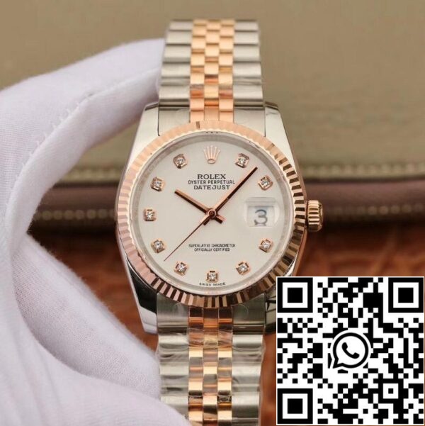 1 256 8ef0d7aa d9c4 4264 8fa7 b812e9df380b Rolex Datejust 36mm Aço Inoxidável Dois Tons GM Factory 1:1 Best Edition 18K Gold Wrapped Swiss ETA3135