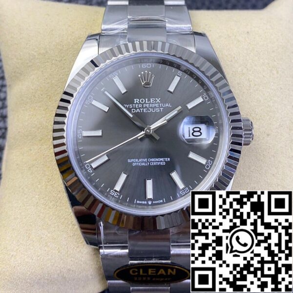 1 25 52a9ca47 ffe2 42f5 8a64 054d71db4940 Rolex Datejust M126334-0013 1:1 Beste Editie Schone Fabrieks Grijze Wijzerplaat