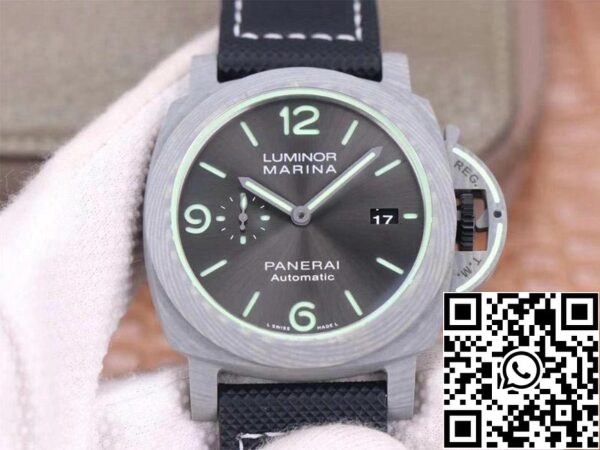 1 26 fefbbab0 47ae 43ae ad6f 50f2c8c477a0 Panerai Luminor PAM01119 1:1 Best Edition VS Factory Carbon Fiber svájci P9010