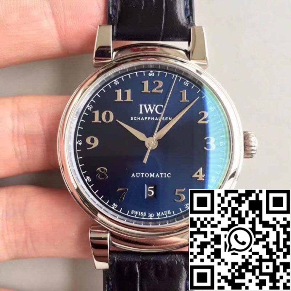 1 283 IWC Da Vinci IW356605 MKS Factory 1:1 Best Edition svájci ETA2892 kék számlap ezüst jelzőkkel