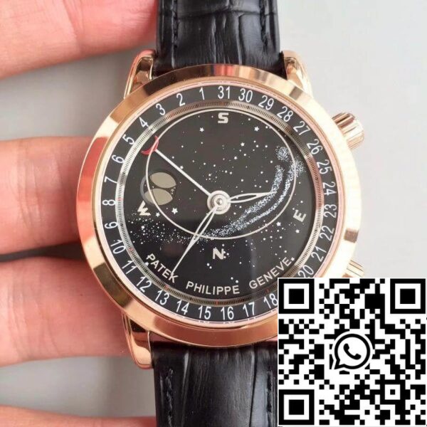 1 298 Patek Philippe Grand Complications 6102R-001 TW Factory 1:1 Best Edition svájci ETA240 Celestial fekete forgó tárcsás számlap