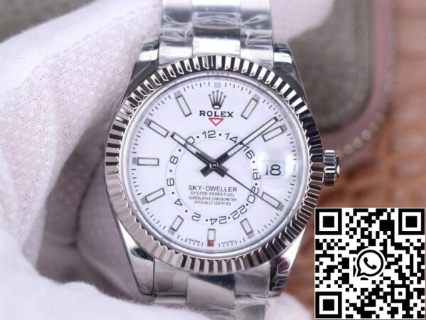 1 2 85fea83e 45e3 4b41 ba71 c5224ccd504a Rolex Sky Dweller M326934-0001 Best 1:1 Edition Noob Factory fehér számlapja