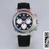 1 30 Rolex Daytona 116599RBOW 1:1 Best Edition BL Factory Schwarzes Zifferblatt Schweizer ETA4130