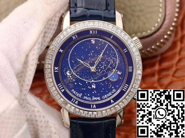 1 328 Patek Philippe Grand Complications 5102G TW Factory Montres Hommes 1:1 Best Edition Swiss ETA240 Cadran Bleu