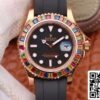 1 33 Rolex Yacht-Master 116695 Noob Factory 1:1 Best Edition Swiss ETA2824 Black Dial