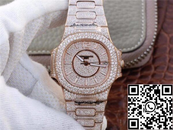 1 337 Patek Philippe Nautilus Jumbo 7021/1R-001 1:1 Mejor Edición ETA324 suizo