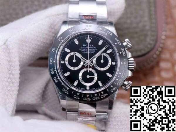 1 34 Rolex Cosmograph Daytona M116500LN-0002 1:1 Best Edition Noob Factory Svart urtavla Schweiz ETA4130