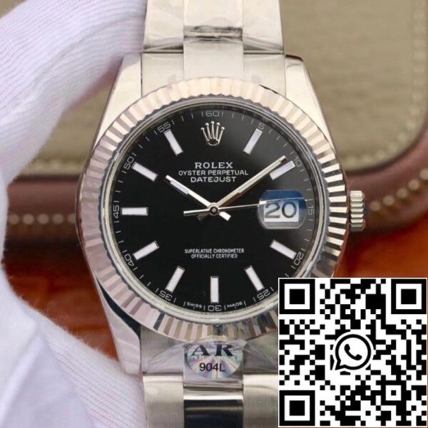 1 3 be7afdc8 1935 4d37 b501 068edb69ada3 Rolex Datejust 126334 41mm AR Factory moški ure 1: 1 Najboljša izdaja švicarski EAT2824 Black Dial