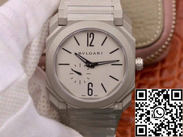 1 4 Bvlgari Octo Finissimo 103011 1:1 Best Edition BV Factory Silber Gray Dial