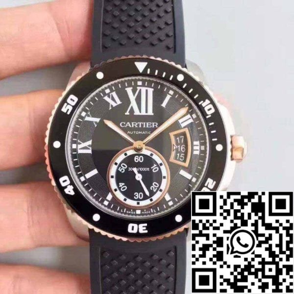 1 403 Calibre De Cartier Diver CRW7100055 JF Factory 1:1 Najboljša izdaja švicarski ETA9015