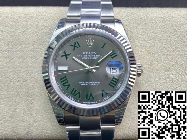 1 43 Rolex Datejust M126334-0021 41MM 1:1 Beste Editie EW Fabrieks Grijze Wijzerplaat