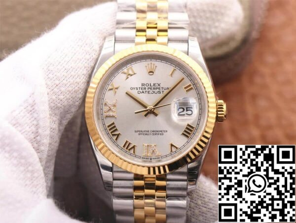 1 43 38db97ff 0ac1 491e a7ad c5d7b3f46826 Rolex Datejust M126233-0031 1:1 Best Edition EW Factory Silver Dial