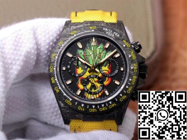 1 46 Rolex Daytona Cosmos Color Skull 1:1 Best Edition WWF Εργοστάσιο Ελβετίας ETA7750